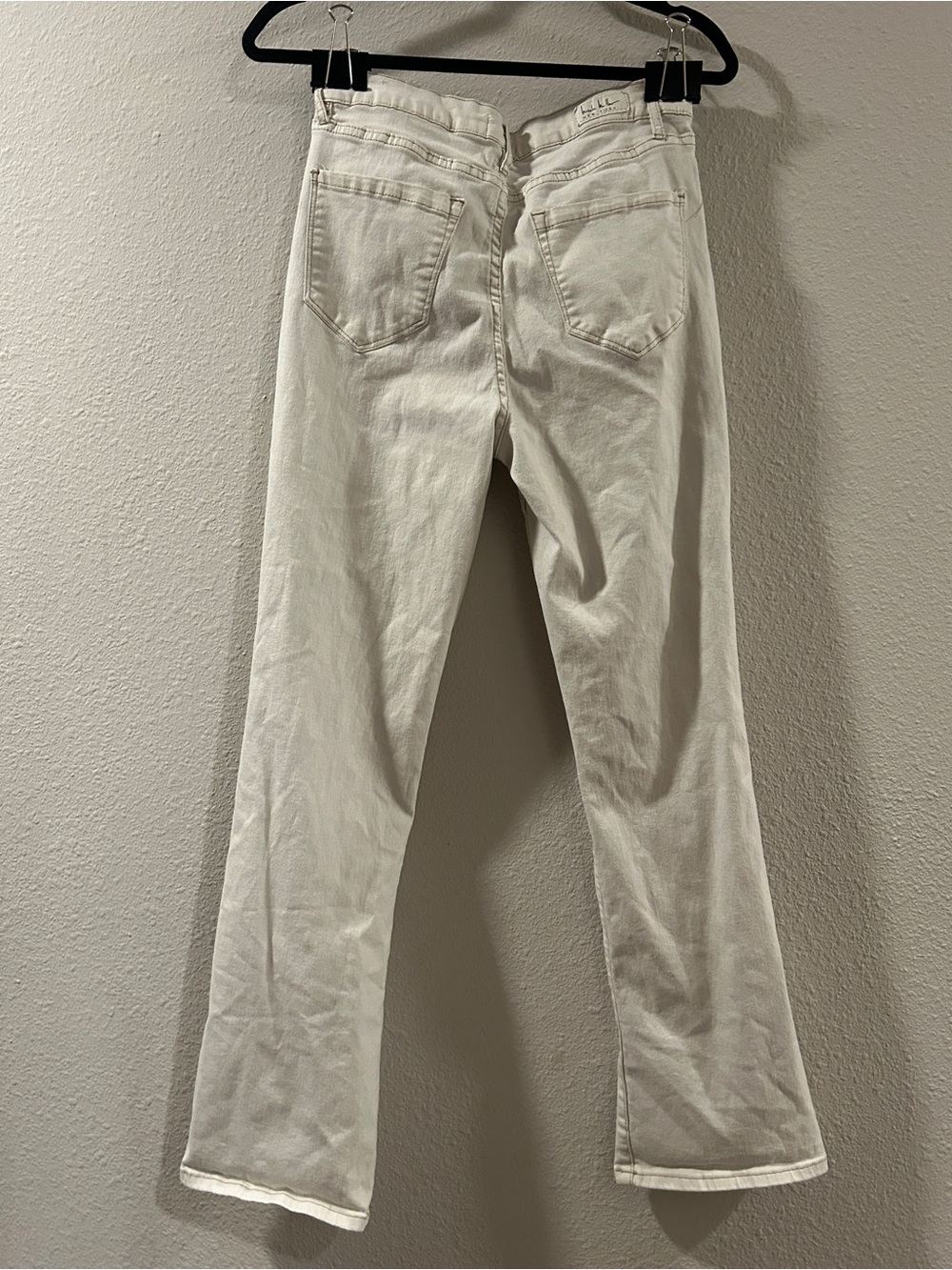 Women's High-Rise White Straight-Leg Jeans - Picture 2 of 5